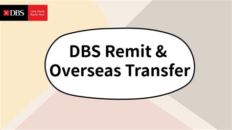 dbs overseas transfer time.